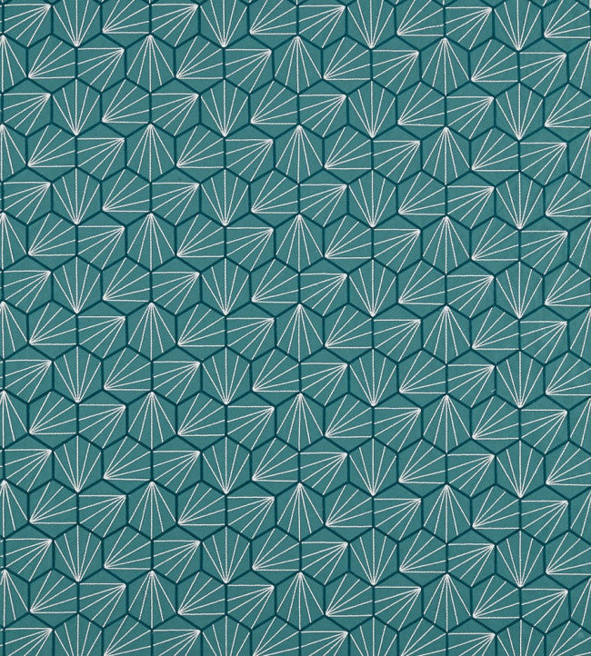 Aikyo Fabric by Scion in Teal