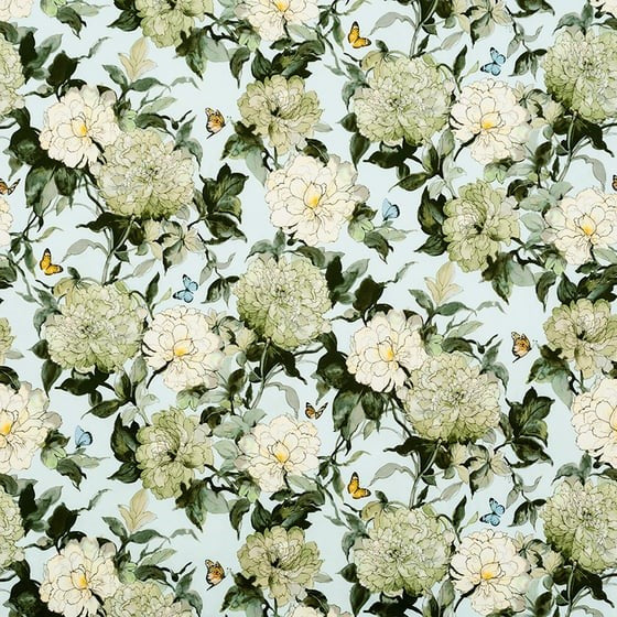 Camelia Fabric by James Dunlop in Powder Blue