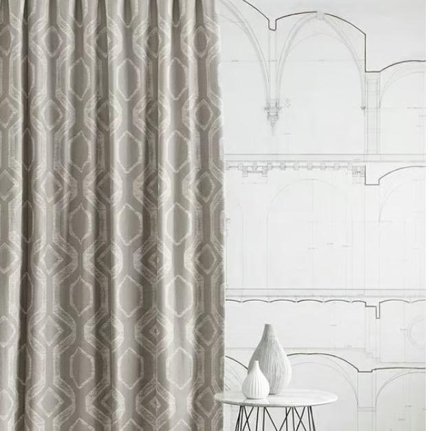 Colombo Fabric by James Dunlop in Mist