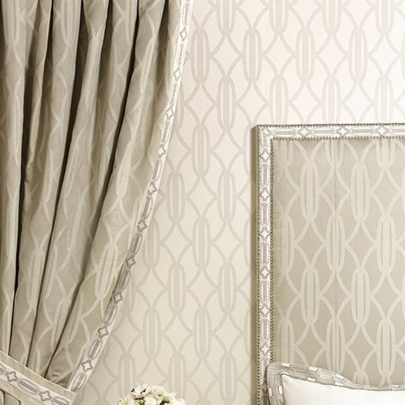 Charleston Pearls Fabric by Mokum in Pearl