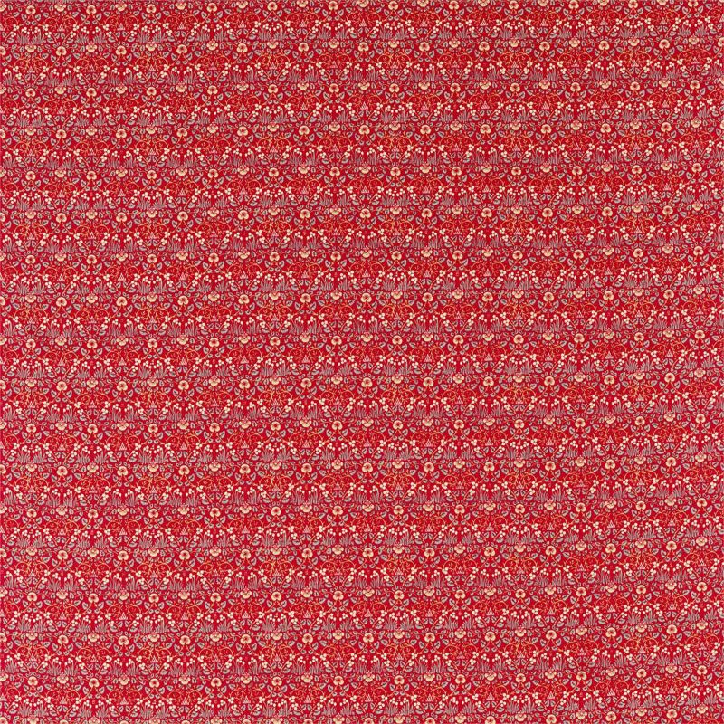 Eye Bright Fabric by Morris & Co in Red