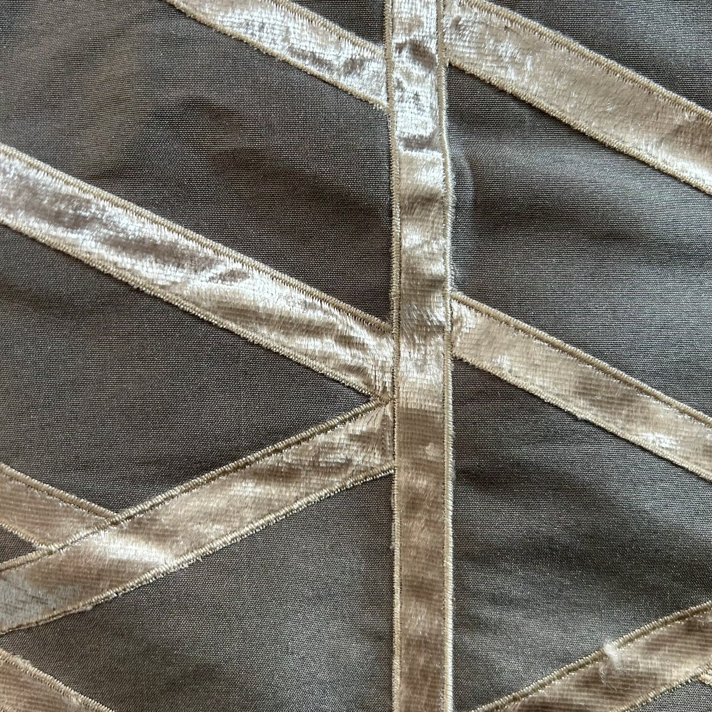 Velvet Ribbons Fabric in Peach (Oddment)