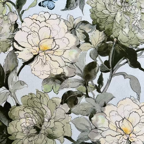 Camelia Fabric by James Dunlop in Powder Blue