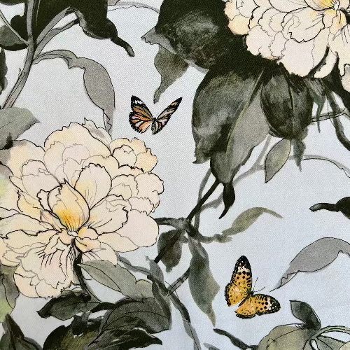 Camelia Fabric by James Dunlop in Powder Blue