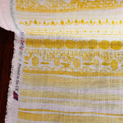 Maisie Fabric by Bluebell Gray in Chartreuse