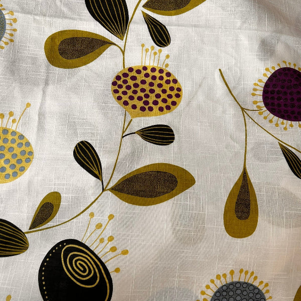 Lucky Guess Fabric in Ivory (Oddment)