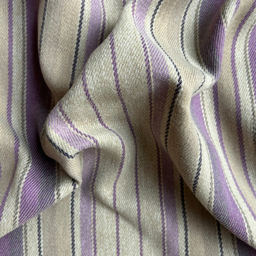 Ticking Stripe Lavender (Oddment)
