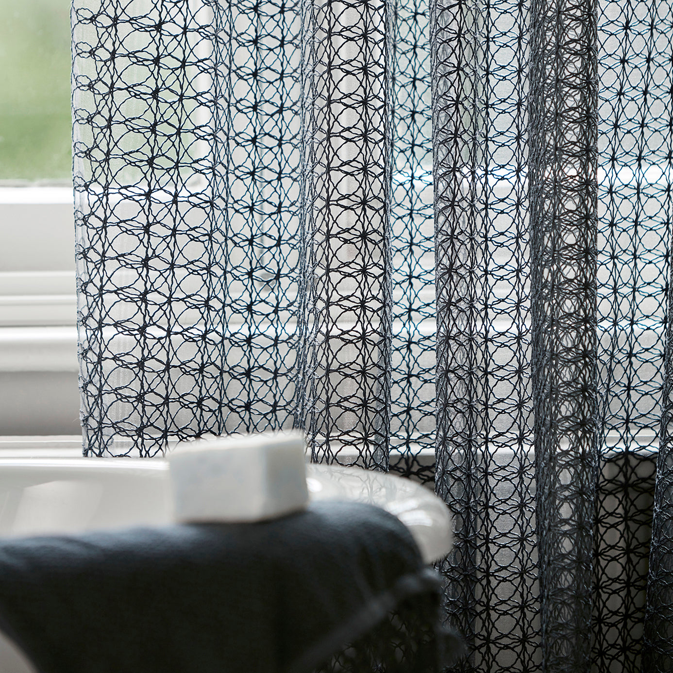 Lacet Fabric by Harlequin in Ink