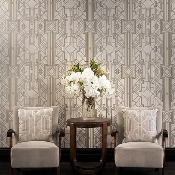 Metropolis Fabric by Catherine Martin in Linen