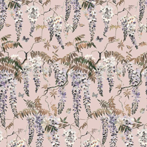 Papillon Fabric by James Dunlop in Blush