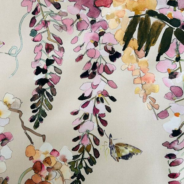 Papillon Fabric by James Dunlop in Powder