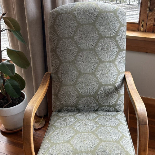 Sea Urchin Fabric by Mokum in Palm Leaf