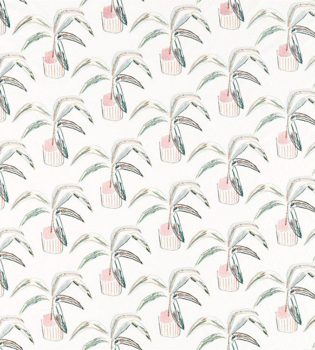 Crassula Fabric by Scion in Blush/Brick