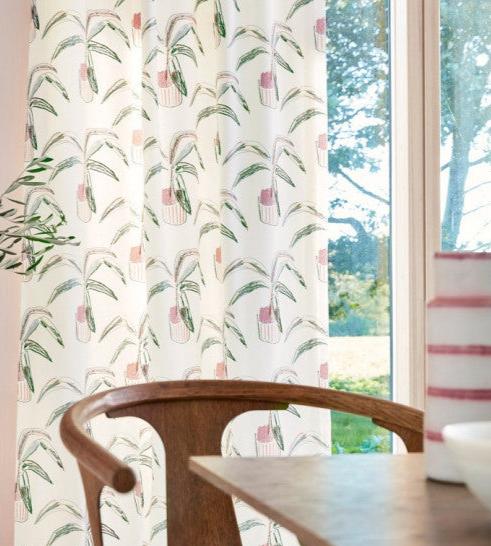 Crassula Fabric by Scion in Blush/Brick
