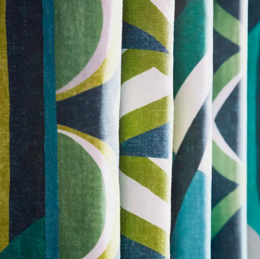 Atelier Fabric by Harlequin in Emerald/ Zest/Marine