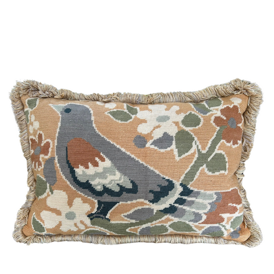 Vintage Bird Tapestry Cushion - 400 x 300cm