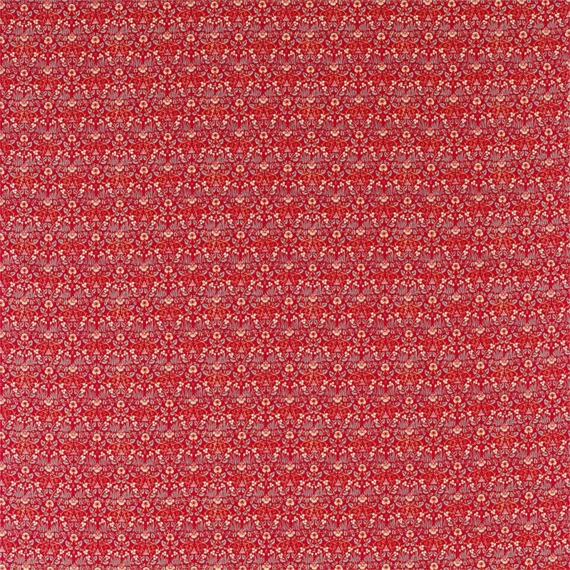 Eye Bright Fabric by Morris & Co in Red