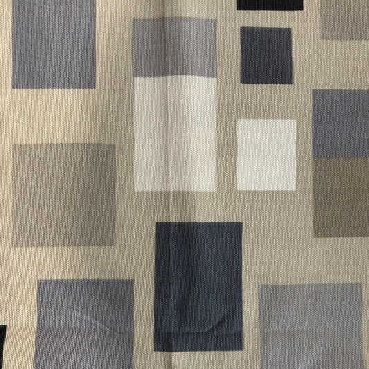 Blocks Fabric by Scion in Charcoal