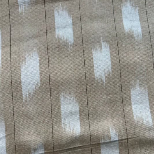 Ikat Fabric in Nude (Oddment)