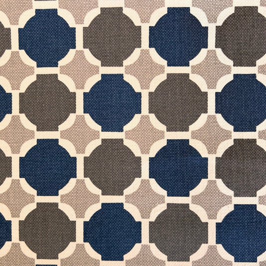 Clayton Fabric by James Dunlop in Indigo