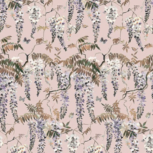 Papillon Fabric by James Dunlop in Blush