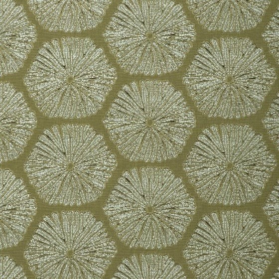 Sea Urchin Fabric by Mokum in Palm Leaf