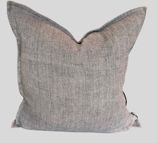 Flaxmill Charcoal Cushion Cover - 500 x 500cm- By Baya