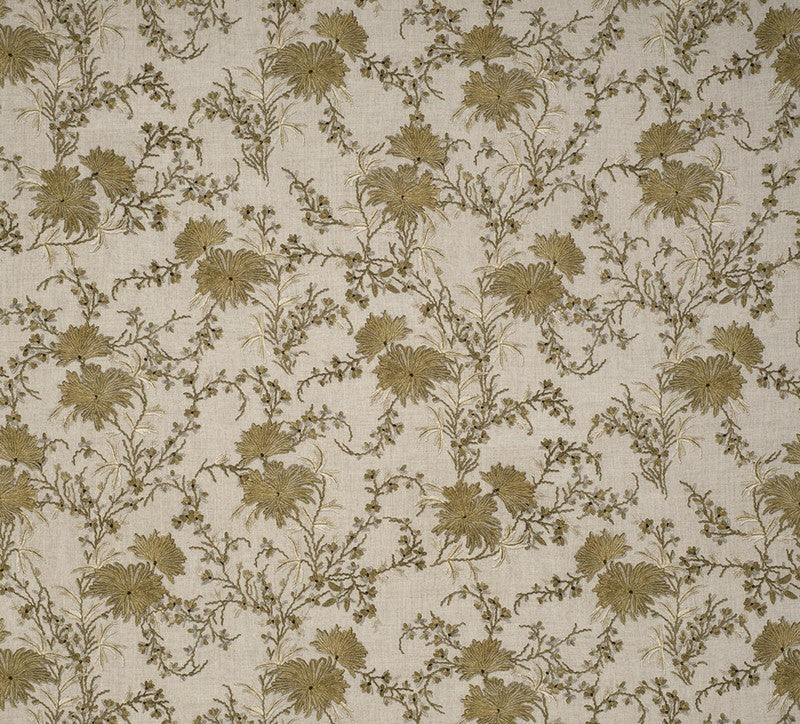 Zinnia Fabric by James Dunlop in Citron