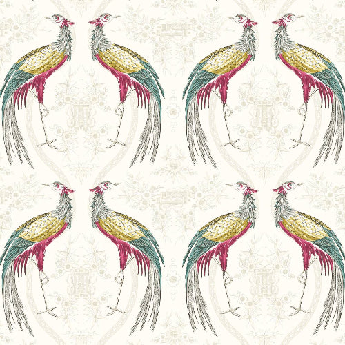 Fabled Crane Fabric by Blendworth