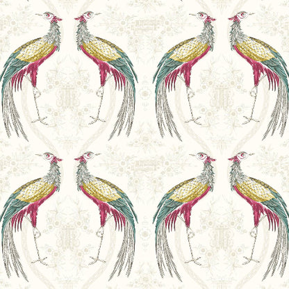 Fabled Crane Fabric by Blendworth