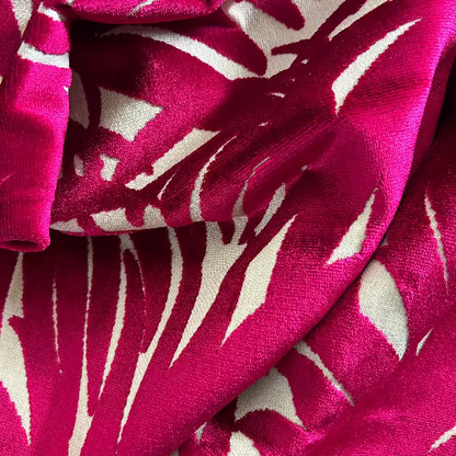 Guyane Fabric by Camengo in Fuschia