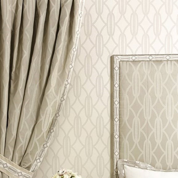 Charleston Pearls Fabric by Mokum in Linen