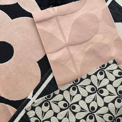 Fabric Craft Bundle -  Orla Kiely Velvet Spot Flower Tea Rose