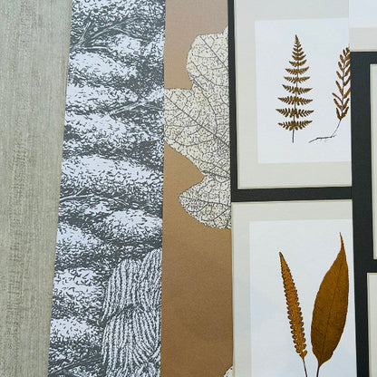 Wallpaper Craft Bundle - Oak Filigree Copper