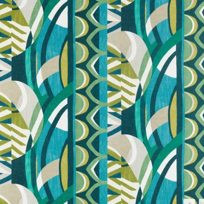 Atelier Fabric by Harlequin in Emerald/ Zest/Marine