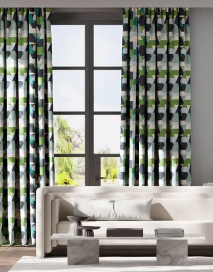 Popova Fabric by Harlequin in Sea Glass/ Forest/Ink