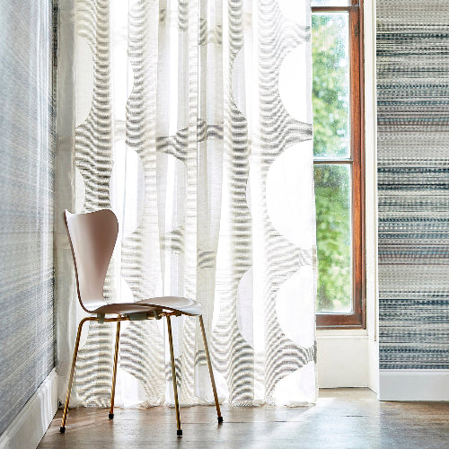 Rotunda Fabric by Harlequin in Smoke Graphite (Remnant)