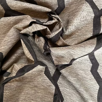 Isobars Fabric by James Dunlop in Jet