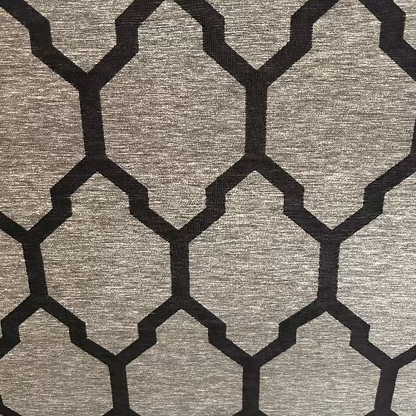 Isobars Fabric by James Dunlop in Jet