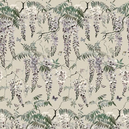 Papillon Fabric by James Dunlop in Parchment