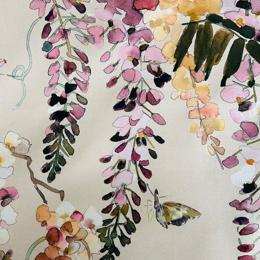 Papillon Fabric by James Dunlop in Powder