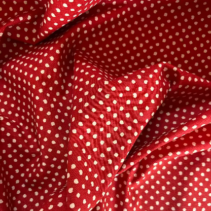 Dinky Dot Fabric by James Dunlop in Pomegranate
