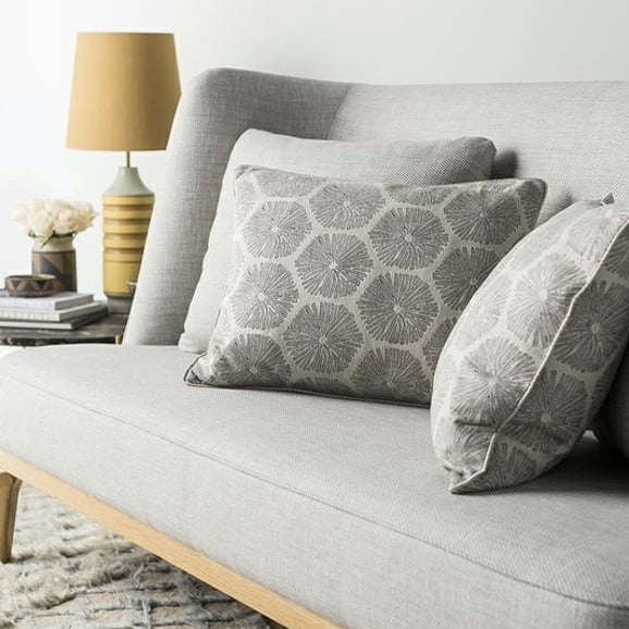 Sea Urchin Fabric by Mokum in Silver