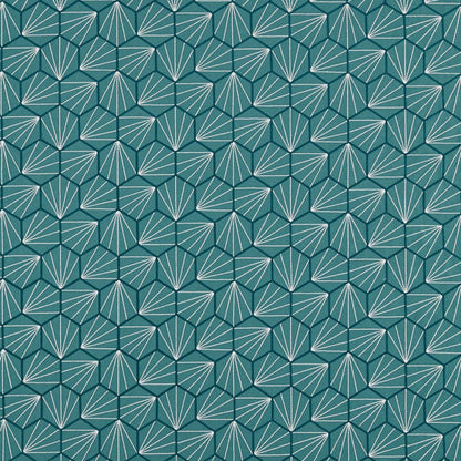 Aikyo Fabric by Scion in Teal