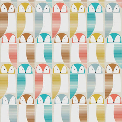 Scion Barnie Owl in Grapefruit sunshine Julep Wallpaper