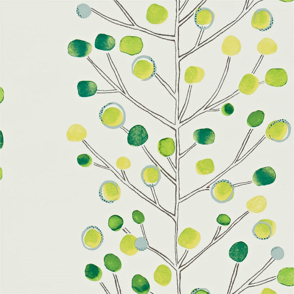 Scion Berry Tree Emerald Lime Wallpaper