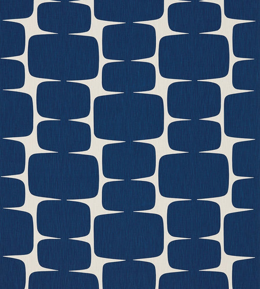 Lohko Fabric by Scion in Indigo