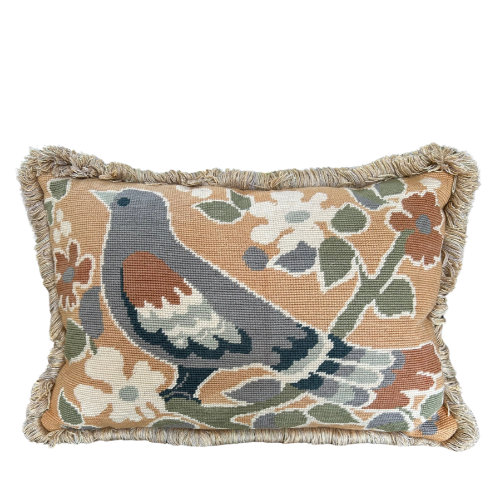 Vintage Bird Tapestry Cushion - 40cm x 30cm