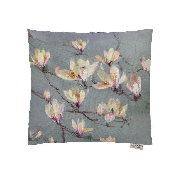 Magnolia Branch Indigo Cushion  43cm x 43cm