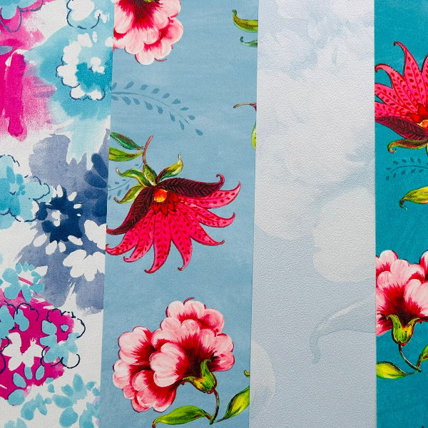 Wallpaper Craft Bundle - Peony Aqua